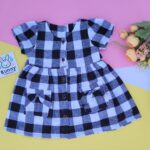 Black cotton frock for baby girl