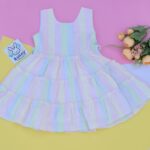 Multi colour baby frock