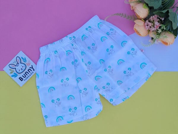 Organic muslin cotton shorts for babies