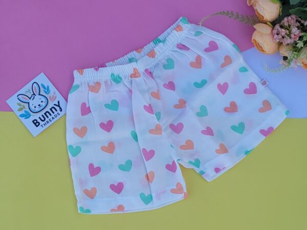 Organic Muslin cotton shorts for babies