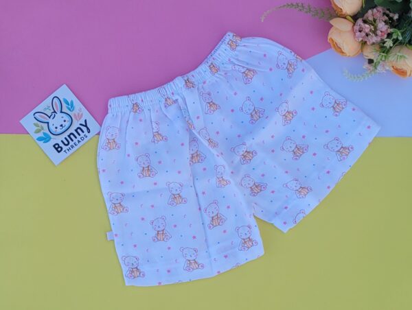 Muslin cotton baby shorts