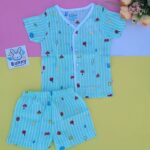 Muslin cotton jabla shorts set for babies