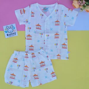 Muslin Jabla shorts set