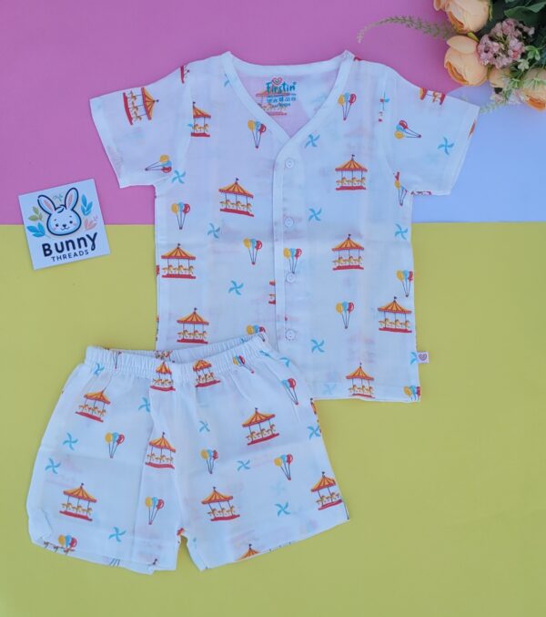 Muslin Jabla shorts set