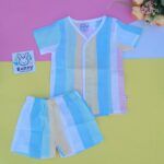 Muslin Cotton Jabla shorts set for babies