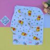 Reversible cotton hooded blanket