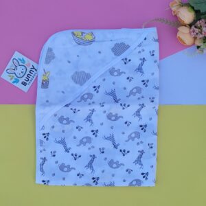 Organic muslin cotton baby hooded blanket